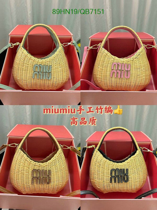 Miu Miu Bag-(4A)-Diagonal- Code: QB7151 $ 116USD