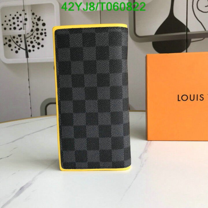 LV Bags-(4A)-Wallet-,Code: T060822,$ 55USD