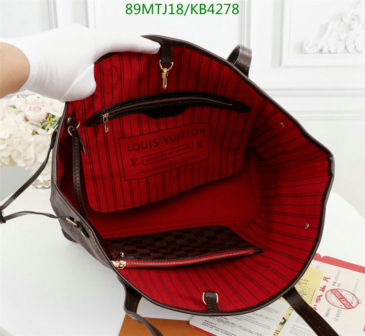 LV Bags-(4A)-Neverfull-,Code: KB4278,$ 116USD