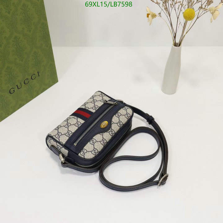 Gucci Bag-(4A)-Ophidia-G,Code: LB7598,$ 90USD