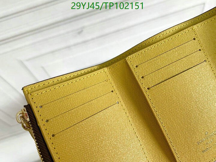 LV Bags-(4A)-Wallet-,Code: TP102151,$ 38USD