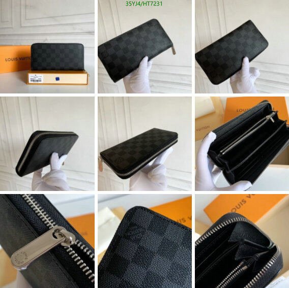 LV Bags-(4A)-Wallet-,Code: HT7231,$ 46USD