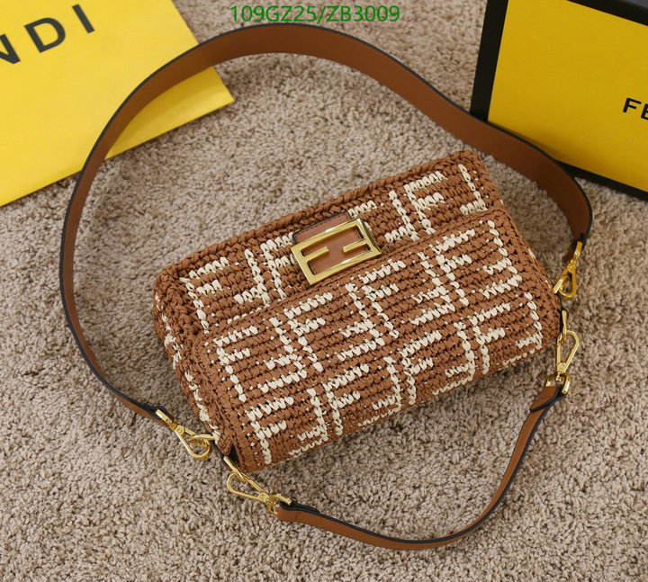Fendi Bag-(4A)-Baguette-,Code: ZB3009,$ 142USD