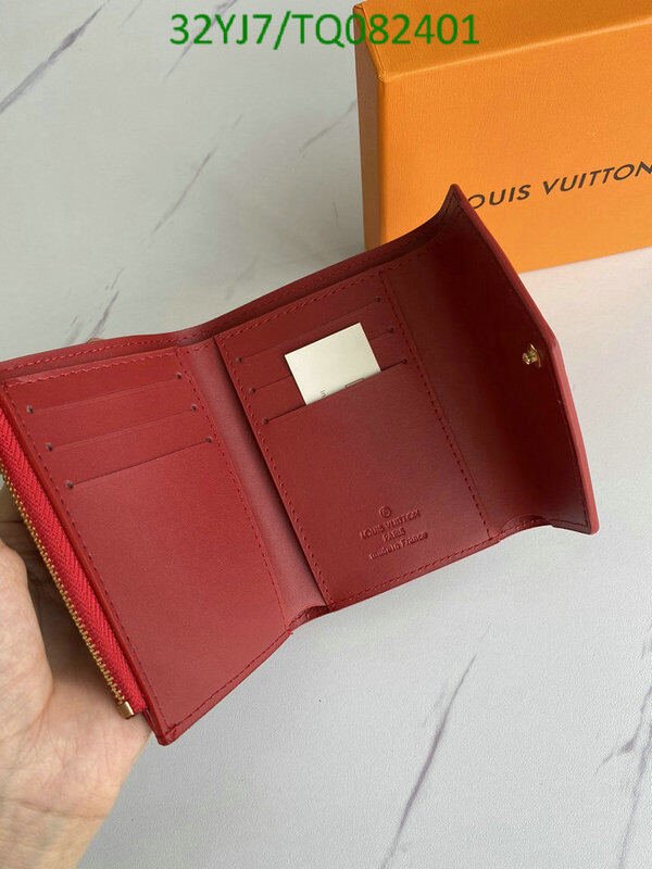 LV Bags-(4A)-Wallet-,Code: TQ082401,$ 42USD