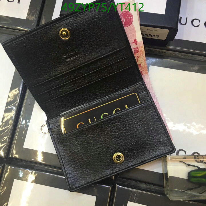 Gucci Bag-(4A)-Wallet-,Code: YT412,$ 64USD