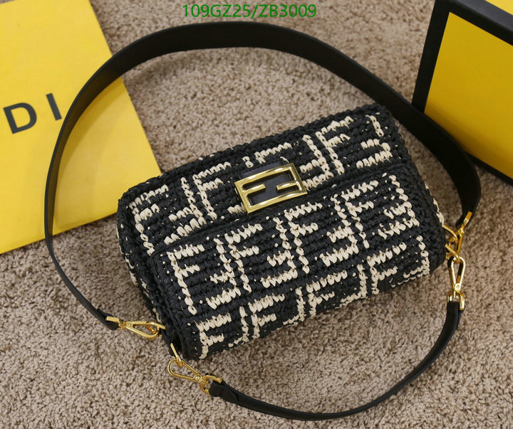 Fendi Bag-(4A)-Baguette-,Code: ZB3009,$ 142USD