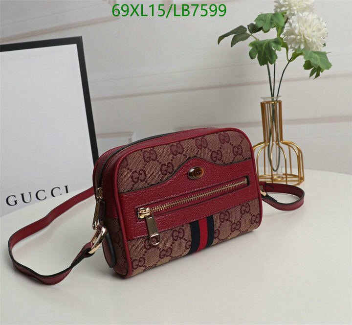 Gucci Bag-(4A)-Diagonal-,Code: LB7599,$ 90USD