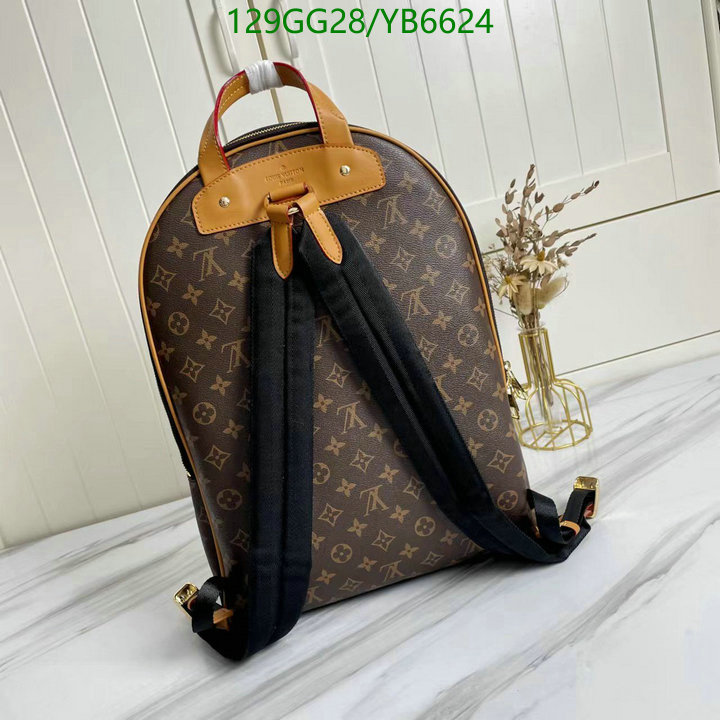 LV Bags-(4A)-Backpack-,Code: YB6624,$ 168USD