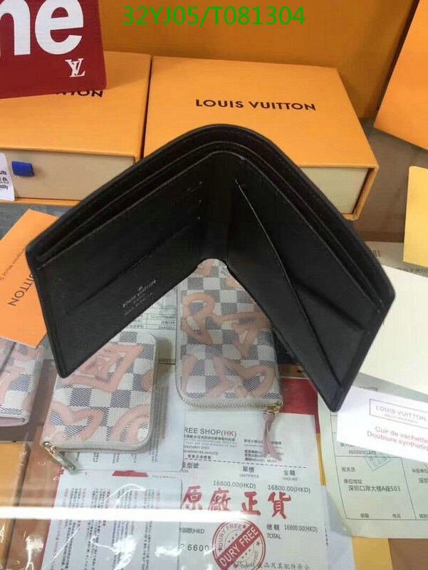 LV Bags-(4A)-Wallet-,Code: T081304,$ 42USD