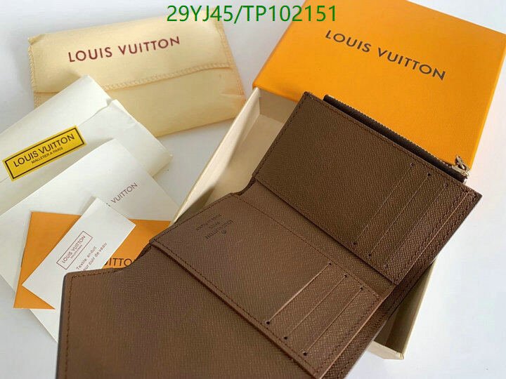 LV Bags-(4A)-Wallet-,Code: TP102151,$ 38USD