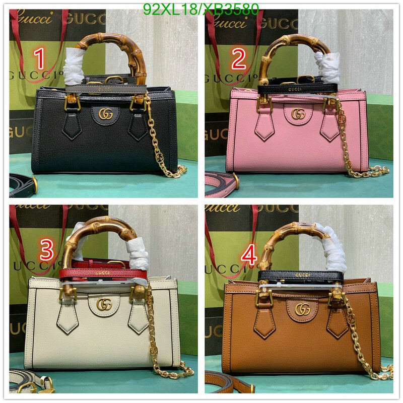 Gucci Bag-(4A)-Diana-Bamboo-,Code: XB3580,$ 120USD