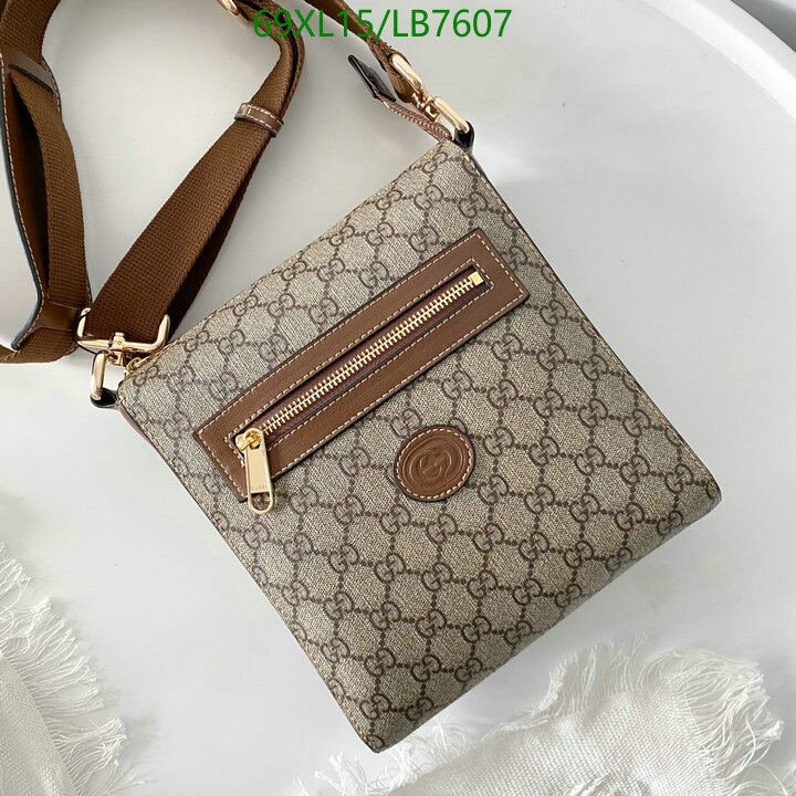 Gucci Bag-(4A)-Diagonal-,Code: LB7607,$ 90USD