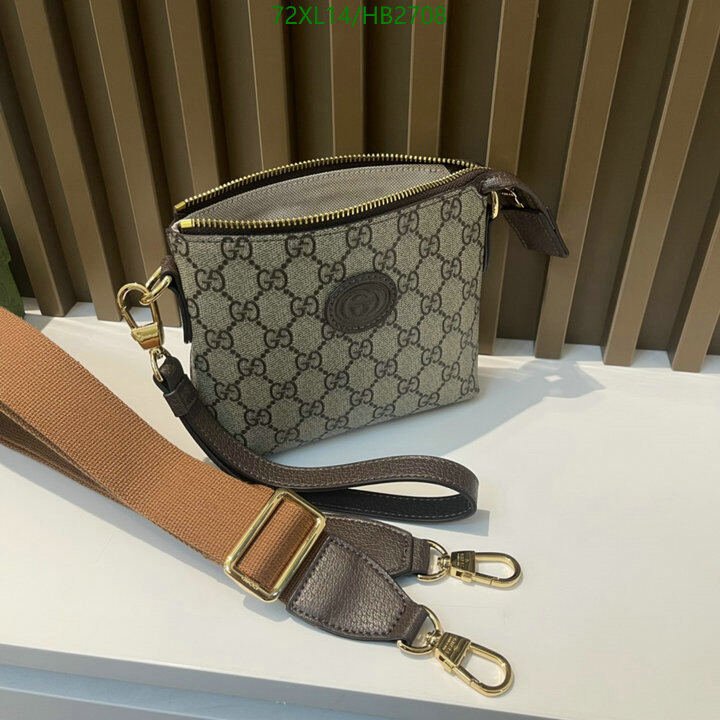 Gucci Bag-(4A)-Diagonal-,Code: HB2708,$ 94USD