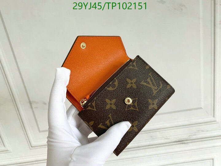 LV Bags-(4A)-Wallet-,Code: TP102151,$ 38USD
