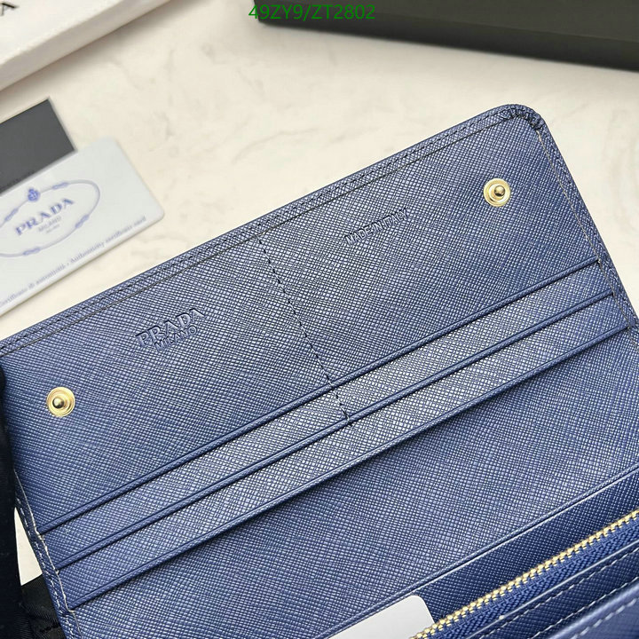 Prada Bag-(4A)-Wallet-,Code: ZT2802,$ 64USD