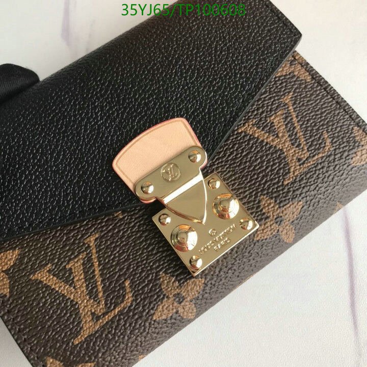 LV Bags-(4A)-Wallet-,Code: TP100608,$ 46USD