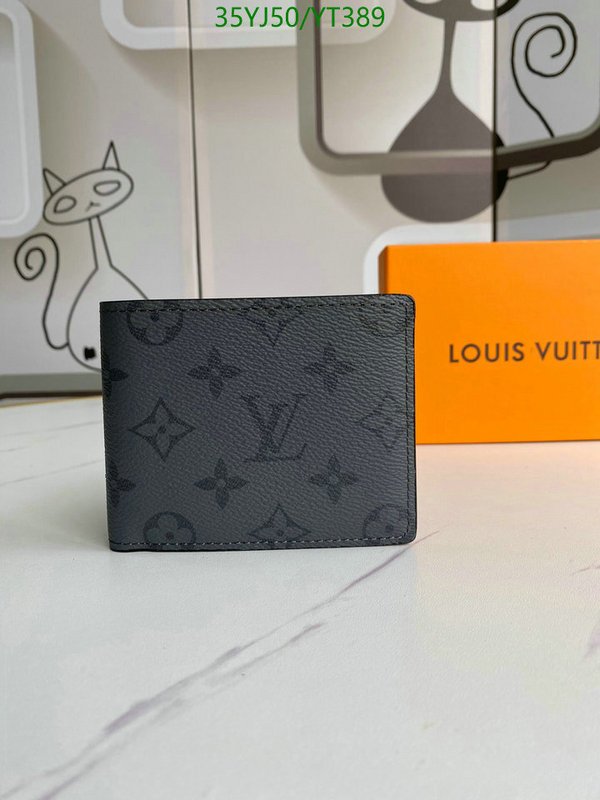 LV Bags-(4A)-Wallet-,Code: YT389,$ 46USD