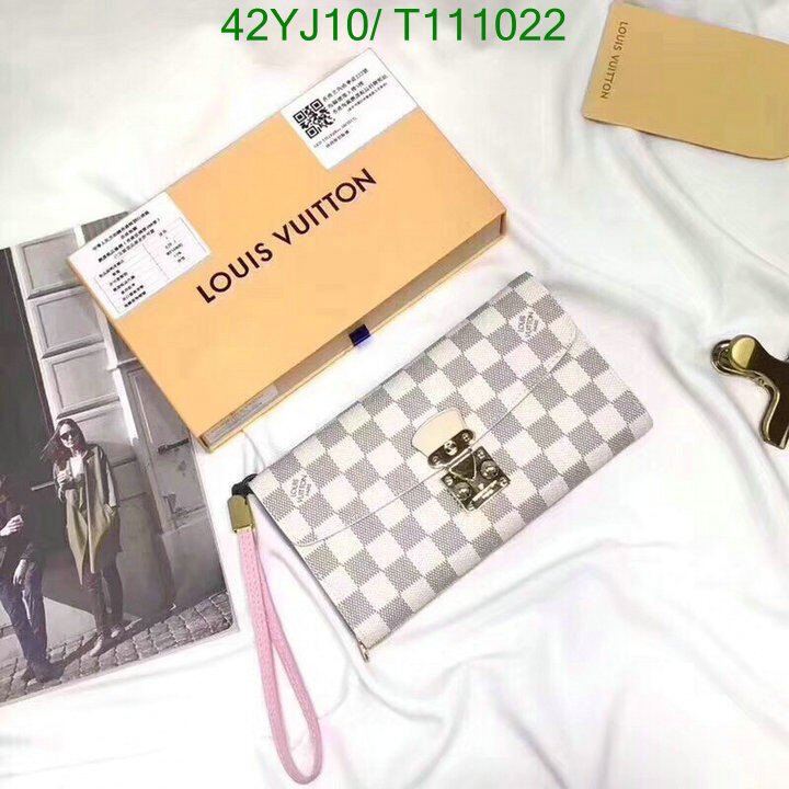 LV Bags-(4A)-Wallet-,Code : T111022,$ 55USD