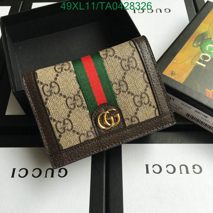 Gucci Bag-(4A)-Wallet-,Code:TA0428326,$ 64USD