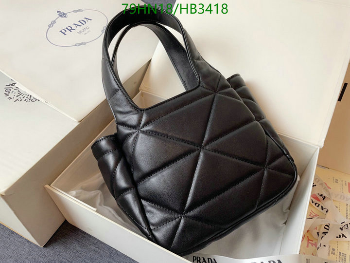 Prada Bag-(4A)-Handbag-,Code: HB3418,$ 103USD
