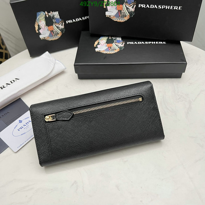 Prada Bag-(4A)-Wallet- Code: ZT2801 $ 64USD