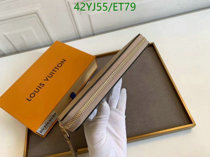 LV Bags-(4A)-Wallet-,Code: ET79,$ 55USD