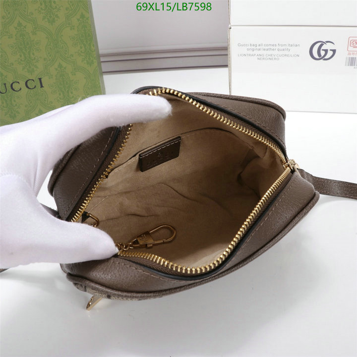 Gucci Bag-(4A)-Ophidia-G,Code: LB7598,$ 90USD