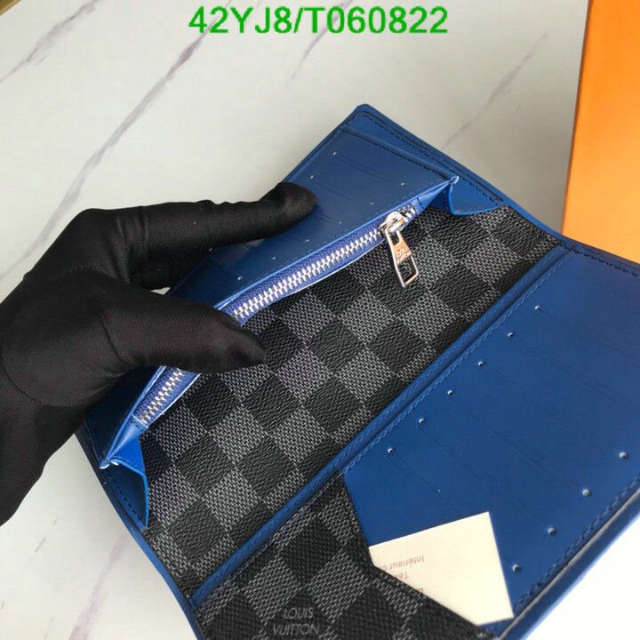 LV Bags-(4A)-Wallet-,Code: T060822,$ 55USD