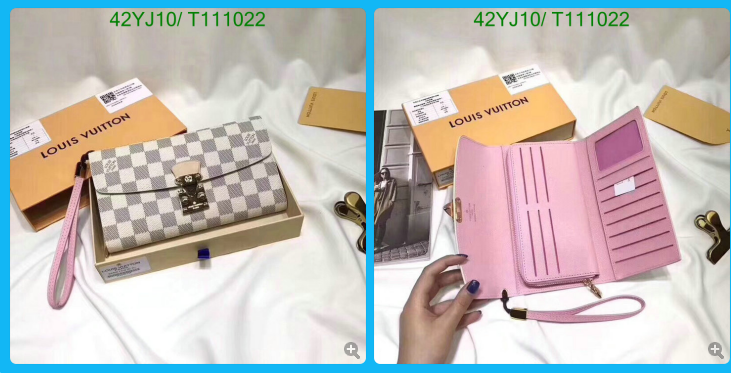 LV Bags-(4A)-Wallet-,Code : T111022,$ 55USD