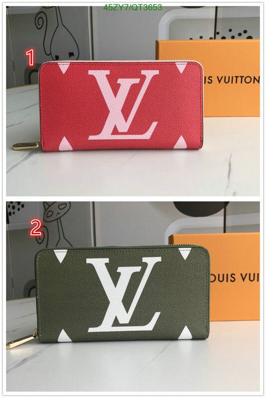 LV Bag-(4A)-Wallet- Code: QT3653 $ 59USD