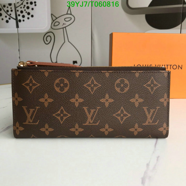 LV Bags-(4A)-Wallet-,Code: T060816,$ 51USD