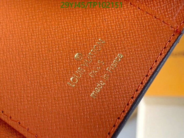 LV Bags-(4A)-Wallet-,Code: TP102151,$ 38USD