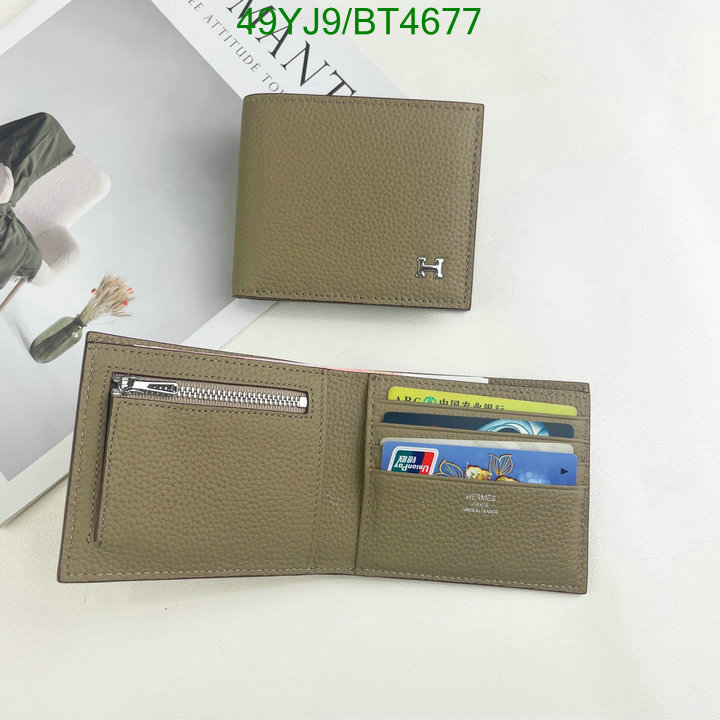Hermes Bag-(4A)-Wallet- Code: BT4677 $ 64USD