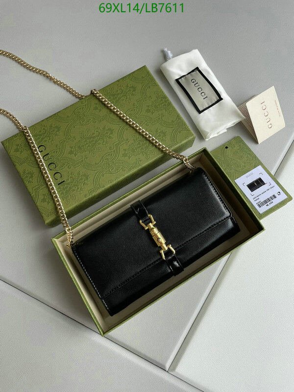 Gucci Bag-(4A)-Diagonal-,Code: LB7611,$ 90USD