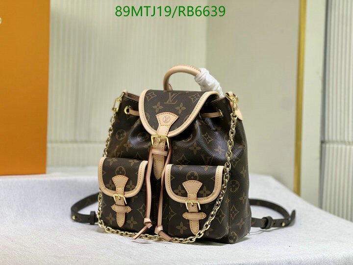 LV Bag-(4A)-Backpack- Code: RB6639 $ 116USD