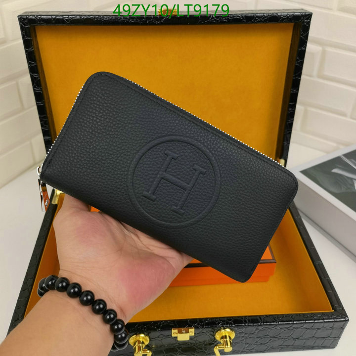 Hermes Bag-(4A)-Wallet-,Code: LT9179,$ 64USD