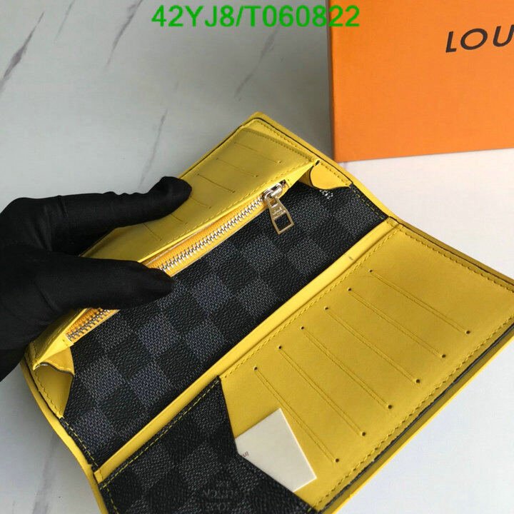 LV Bags-(4A)-Wallet-,Code: T060822,$ 55USD