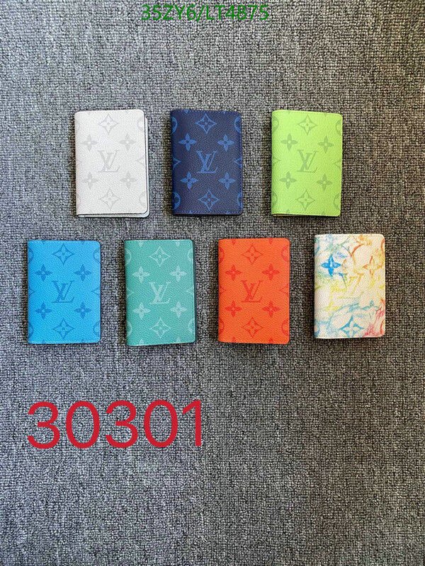 LV Bags-(4A)-Wallet-,Code: LT4875,$ 46USD