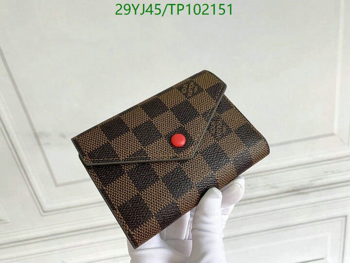 LV Bags-(4A)-Wallet-,Code: TP102151,$ 38USD