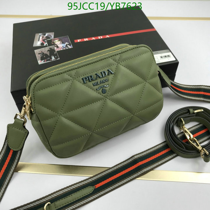 Prada Bag-(4A)-Diagonal-,Code: YB7623,$ 124USD