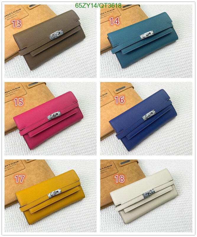 Hermes Bag-(4A)-Wallet- Code: QT3618 $ 85USD