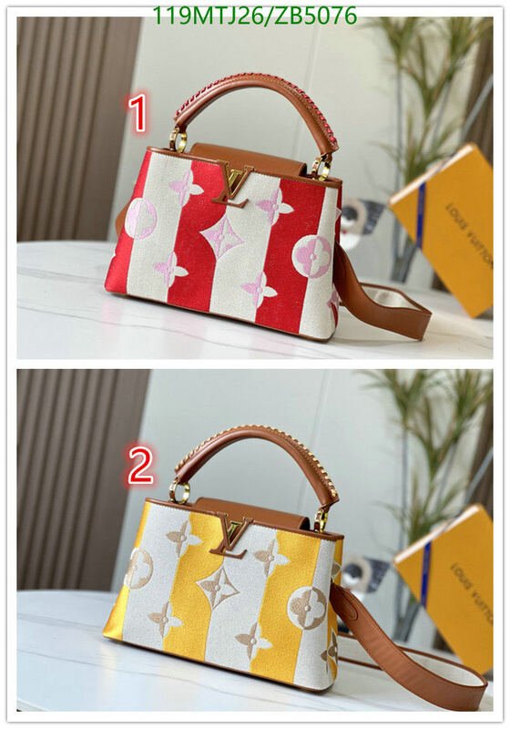 LV Bags-(4A)-Handbag Collection-,Code: ZB5076,$ 155USD