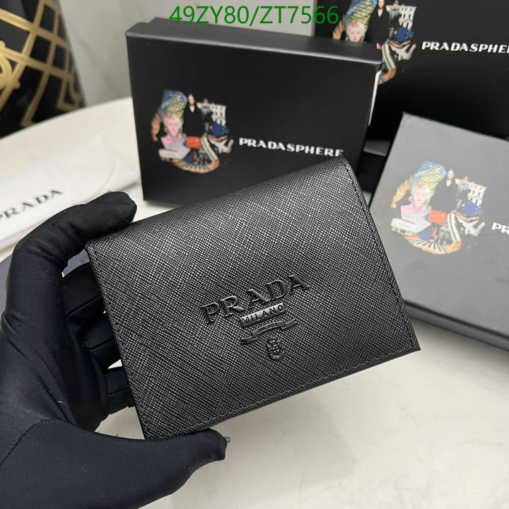 Prada Bag-(4A)-Wallet- Code: ZT7566 $ 64USD