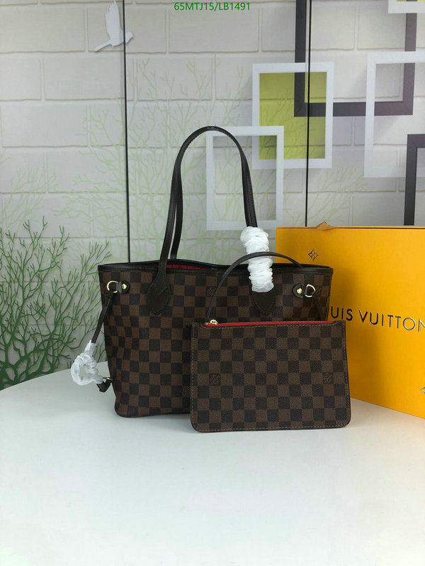 LV Bags-(4A)-Neverfull-,Code: LB1491,$ 85USD