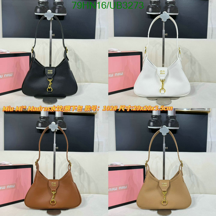 Miu Miu Bag-(4A)-Handbag- Code: UB3273 $ 103USD