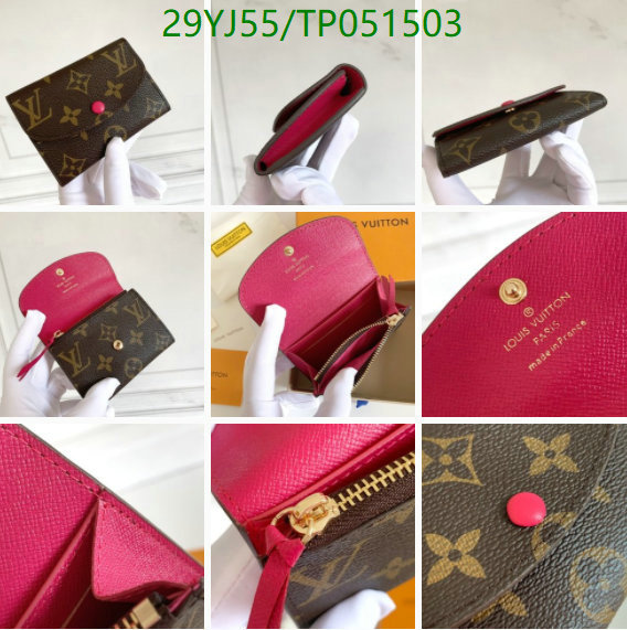 LV Bags-(4A)-Wallet-,Code: TP051503,$ 38USD