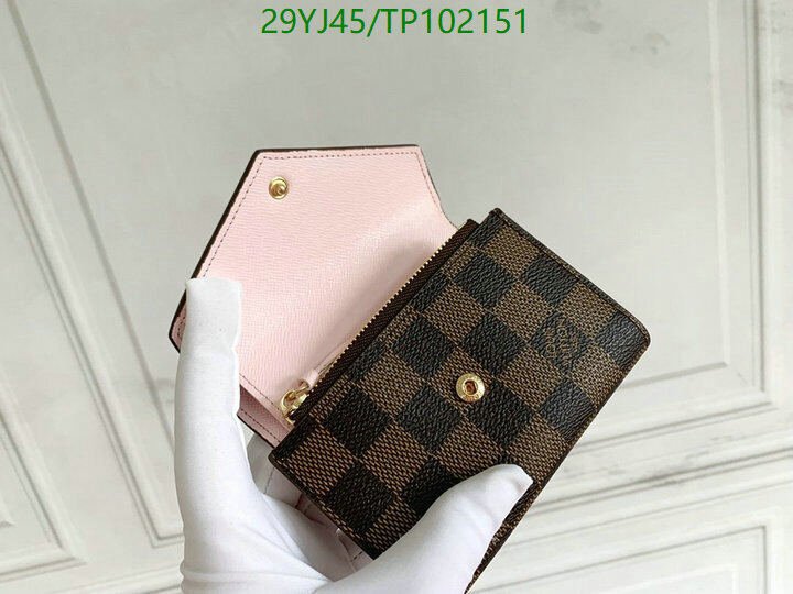 LV Bags-(4A)-Wallet-,Code: TP102151,$ 38USD