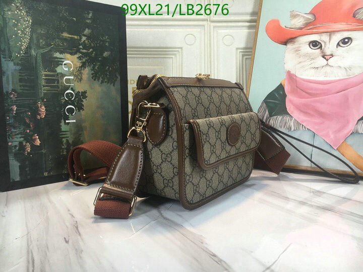 Gucci Bag-(4A)-Diagonal-,Code: LB2676,$ 129USD