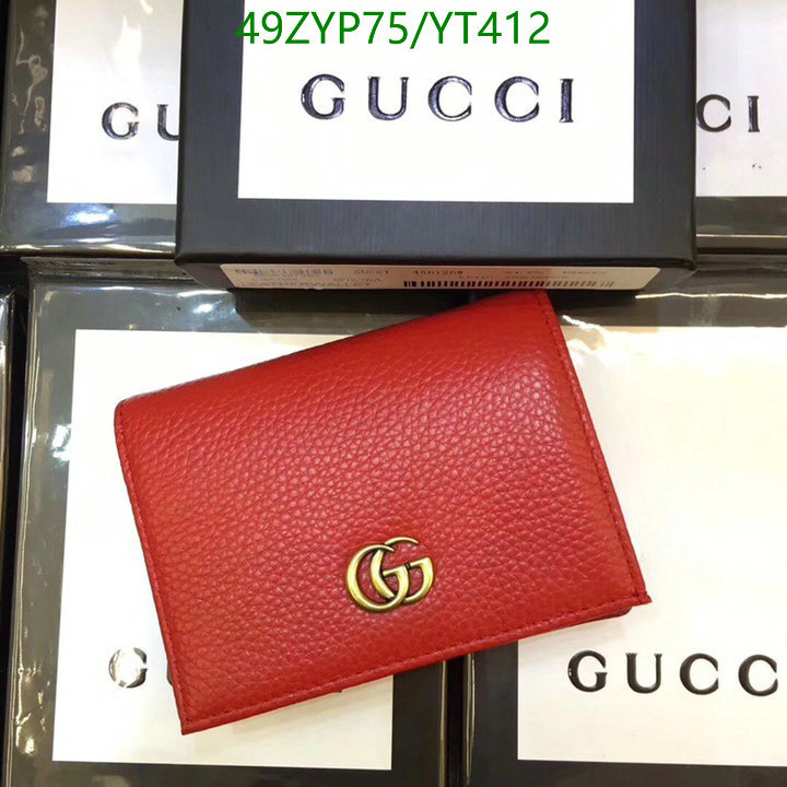 Gucci Bag-(4A)-Wallet-,Code: YT412,$ 64USD