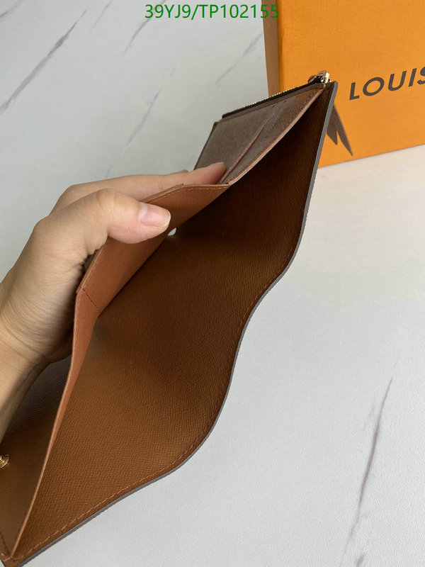 LV Bags-(4A)-Wallet-,Code: TP102155,$ 51USD